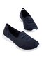 Orthopedic Women's Walking Shoes Dark Blue - White - 2