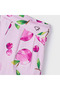 Girl's Printed Cotton Linen Shorts L25Y3905 - 2