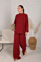 Claret Red Basic Crepe Tunic 32-2239 - 5