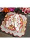 Red and marbled burgundy detailed Placemat, 2 pieces, made of stain-resistant fabric. - 3