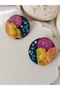 '' Summer Night'' &'' Summer Night'' Vincent Van Gogh Handmade Polymer Clay Earrings with Steel Earrings - 2