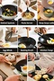 12-Piece Silicone Colander Ladle Whisk Spoon Spatula Tongs Serving Set Bamboo Handle Gray Kitchen Utensils - 3