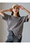 Plus Size Anthracite Bigger Bigger Bigger Better Printed Oversize T-shirt - 5