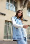 Camelya Denim Vest Hijab Triple Set - 2