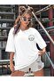Plus Size Women's Moon and Sun 'Sun and Moon' Printed 100% Cotton Crew Neck Oversize T-shirt - 4