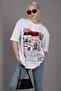 Plus Size Lies Exclusive Front and Back Printed Oversize T-shirt - 2