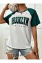 White 1898 Brooklyn Ny Printed Sleeves Nefti Oversize T-shirt - 6