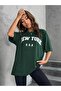 U.s.a Women's New York Printed Oversize T-shirt - 4