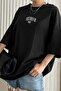 Plus Size Dont Printed Unisex Crew Neck Oversize T-shirt - 3