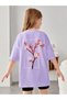 Unisex Kids Cherry Printed Oversize T-shirt - 2