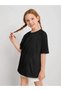 Kids Happy Printed Oversize Girl's T-shirt - 2