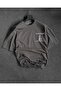 Plus Size Creative Thinking Front and Back Printed Oversize Crew Neck T-shirt - 2