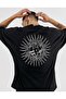 Hand Of The Sun Printed Black Unisex Oversize T-shirt