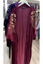 Velvet Kimono-Standard Burgundy - 2