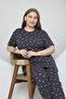 Plus Size Pink Small Heart Patterned Pajama Set - 7