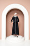White Striped Ferace with Stylish and Elegant Posture, Stay Comfortable Ferace - 2