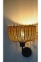 Rattan Sconce 25X30Cm "Stone" - Handmade Natural Lighting - 2