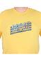 Men's Plus Size Crew Neck T-Shirt Sport 25162 Yellow - 2