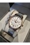 Rose/Silver Outside Stones Mesh Steel Bracelet Women's Wristwatch - 4
