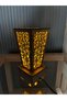 Night Light Wooden Lampshade Table Lamp Ottoman Motif Patterns Furniture