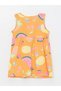 Crew Neck Printed Baby Girl Dress - 2