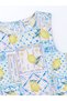 White Crew Neck Girl's Dress - 3