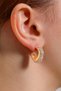 Gold Mini Zircon Stone Hoop Earrings
