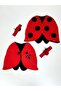 Red & Bandana Ladybug Costume - Girls Birthday Costume Set - 4