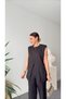 Keyymod Women's Front V Cut Padded Tank Top - Pants Double Set - 4