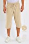 Men's Regular 100% Cotton Linen Look Capri Dc204