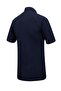 Men's Shirt Collar Pocket Classic Fit Navy Blue T-Shirt - 5111 - 6
