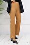 Buttoned Palazzo Trousers Camel 3043 - 3