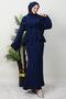 Stoned Skirted Double Suit Navy Blue - 2