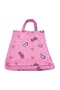 Girl's Baggy Ruffle Lol Printed Three-Piece Bikini Set - 2