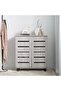 Ricky 14-Pair Shoe Cabinet-Grey Oak L75xW32xH86cm - 3