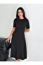 Flounced Long Midi Dress - 4