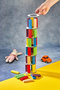 Colorful Tower Plus Jenga Large Size Natural Wooden Balance Tower Game Tower - 7