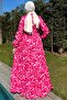 Water Patterned Dress Pink - 8