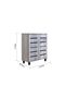 Ricky 14-Pair Shoe Cabinet-Grey Oak L75xW32xH86cm - 7