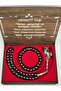 Natural Stone Wooden Boxed Hematite Stone Rosary Bracelet Set