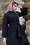 Black Shirt Dress with Wide Belt