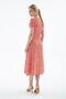 V-Neck Patterned Dress Red - 6