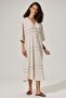 Natural Natural Collar Dress