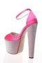 Women's Open Toe 17 cm High Platform Heeled Evening Dress Shoes - 4