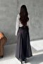 Bebe Plus Women's Waist Draped Gathered Maxi Length Balloon Skirt - 8