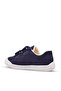 Pearl Double Velcro Leather Fur Lined Unisex Shoes Navy Blue - 4