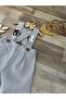 Handmade Teddy Bear Concept Striped Baby Boy Romper 1 Year Old Birthday - 2