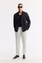 Men's Black Bottomed Britli Collar Striped Lyocell Comfort Fit Shirt A51Y2012 - 7