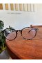 Asude Round Shiny Gray Leopard Metal Hinged Flexible Lightweight Screen Glasses 50-17-145 - 6