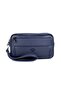 Men's Navy Blue Luxury Handbag with Belt and Bracelet - 3